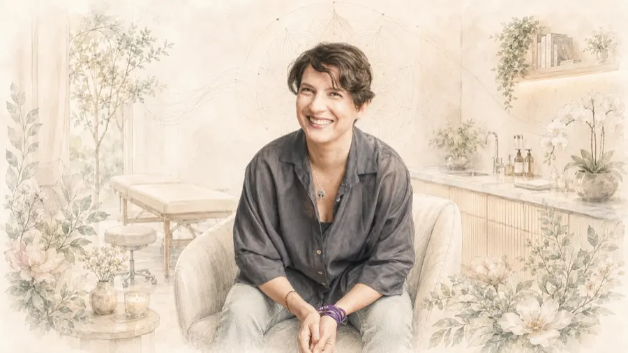 Dra. Amanda Sofia Mascarenhas em seu consultório